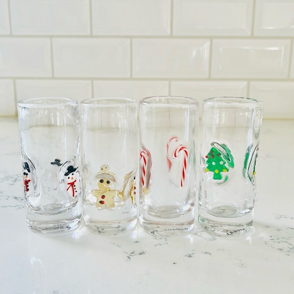 Anthropologie Festive Snowman Icon Shot Glass - Picture 9 of 13